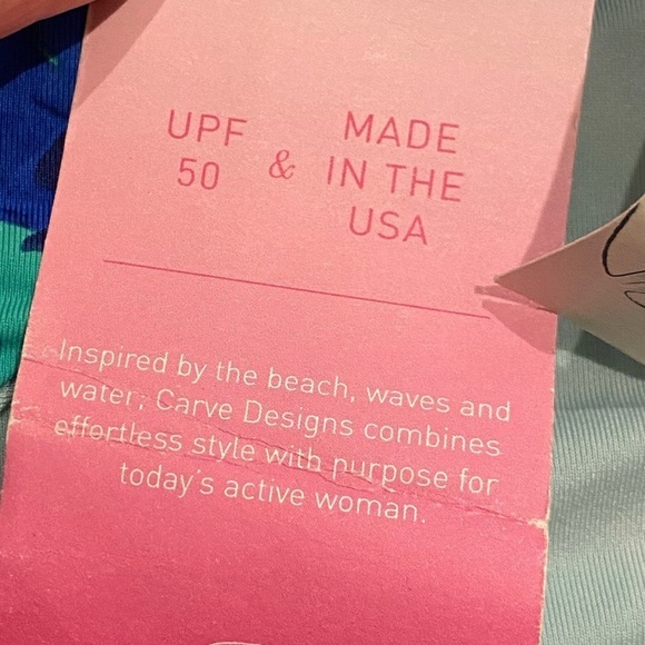 Carve Designs Bikini Bottom NWT Bermuda Style Mint Paradise Print Size XL - Picture 4 of 8